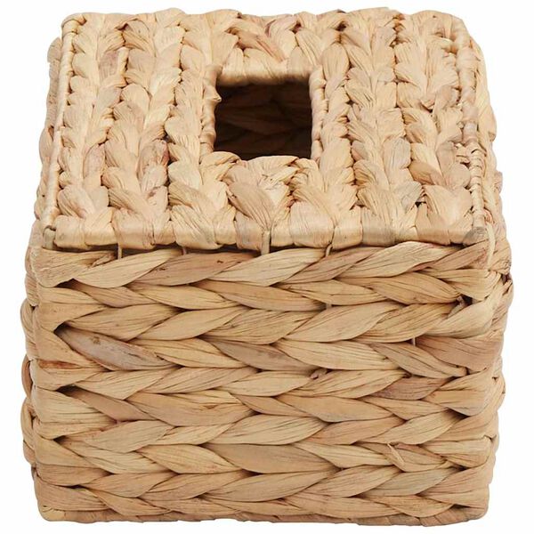 2er Set Taschentuchbox Cover Wasserhyazinthe Natur Dekobox Rechteckig
