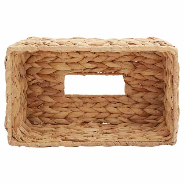 2er Set Taschentuchbox Cover Wasserhyazinthe Natur Dekobox Rechteckig
