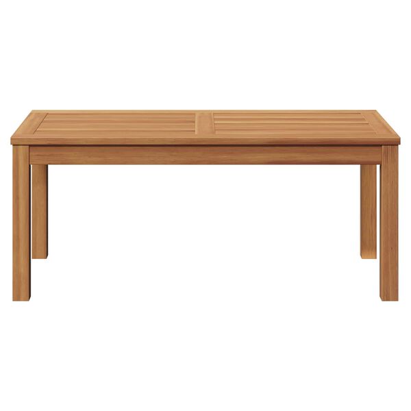 Gartentisch Teak Massivholz Braun 95 x 45 x 40 cm