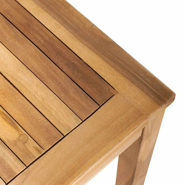 Gartentisch Teak Massivholz Braun 95 x 45 x 40 cm