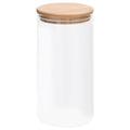 4er Set Vorratsgläser 1200 ml mit Bambusdeckel Glas Aufbewahrungsgläser